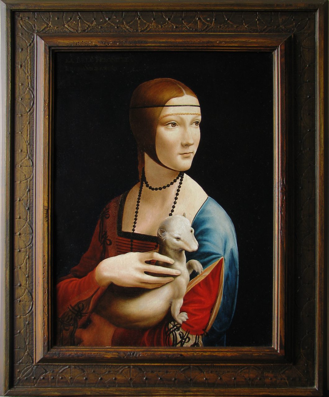 Kopie Leonardo da Vinci - Dama s hranostajem