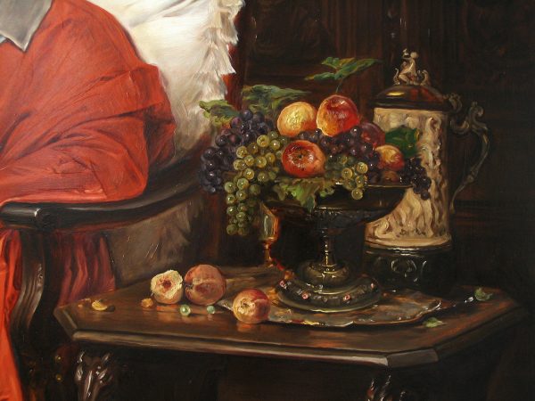 Vaclav Brozik - Ludvik XIII. u kardinala Richelieua - detail 2