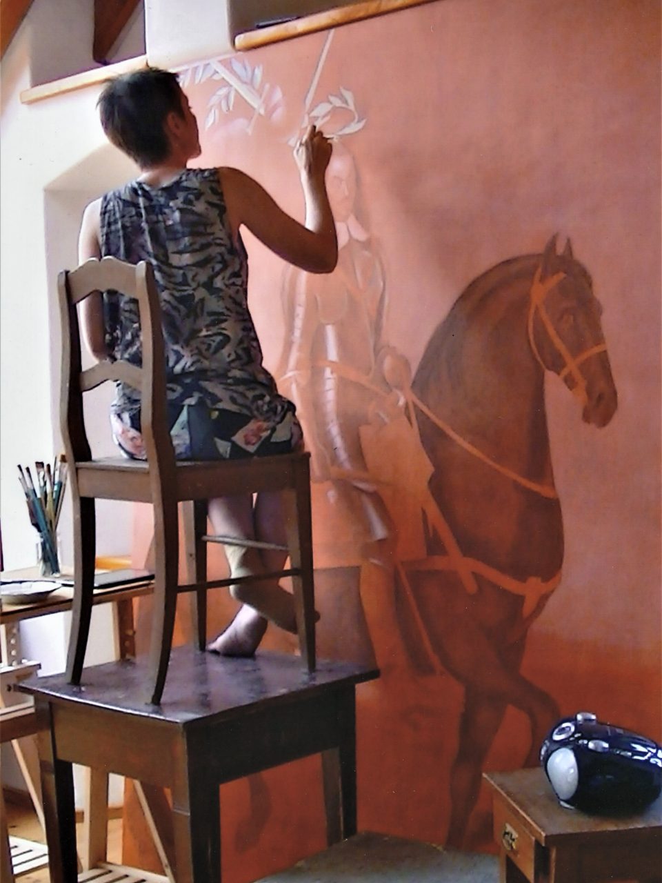 Veronika Jelenova - painting process
